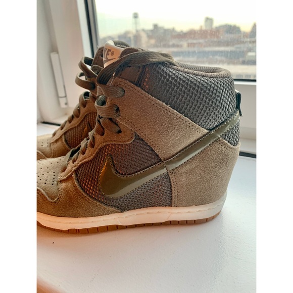 Nike Shoes | Military Green Nike Sky High Dunk Shoes | Poshmark
